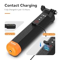 TELESIN Schwimmende Selfie Stick Hand Grip Wasserdicht Griff mit Bluetooth Fernbedienung für GoPro Hero13 Black, Hero 12 11 10 9 8 Black Action Kamera – Ansicht 4