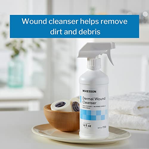 Mckesson Dermal Wound Cleanser, Non-Cytotoxic, Rinse-Free, Non-Sterile,16 Oz, 1 Count #TOP1