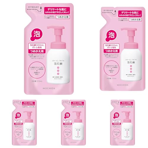 コラージュフルフル 泡石鹸 ピンク つめかえ用 210mL (医薬部外品) (× 5)の商品画像（Amazon）