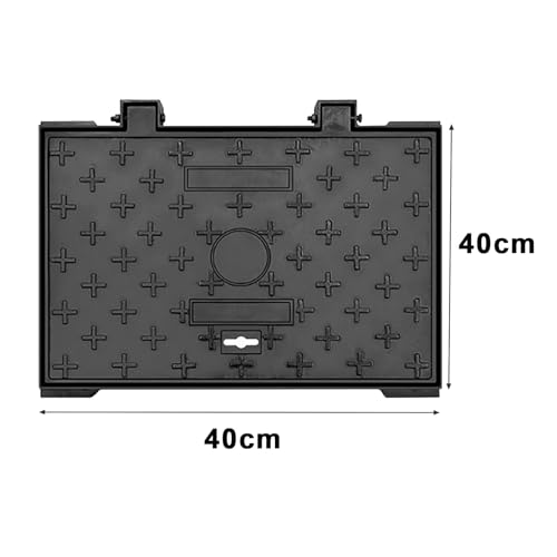 Tapa de tanque séptico resistente para entrada de vehículos 40x40 2