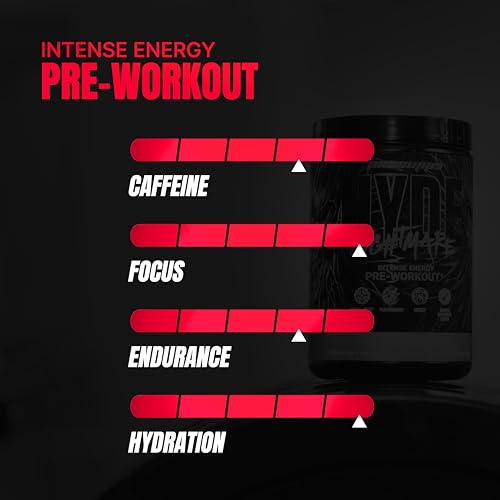 Image of ProSupps Hyde Nightmare Blood Berry Pre Workout Powder, 30 Servings | 6000 mg Citrulline, 3200 mg Beta-Alanine, Nootropics, Electrolytes, FSSAI Compliant, Banned-Substance Screened