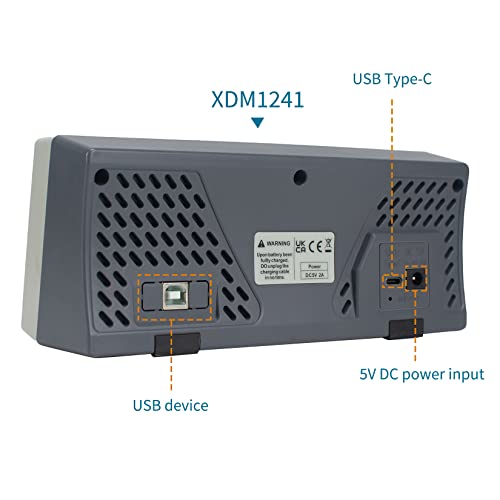 Image of OWON XDM1241 Digital Multimeter,3.5in Desktop Multimeters, 55000 Counts LCD True RMS Temperature Tester Meter