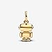 ZURWTCH Spinnable Face Robot Dangle Charm Fit Women Bracelet Necklaces Fashion Gifts 925 Sterling Silver DIY Jewelry (Spinnable Face Robot Dangle Charm 1034)
