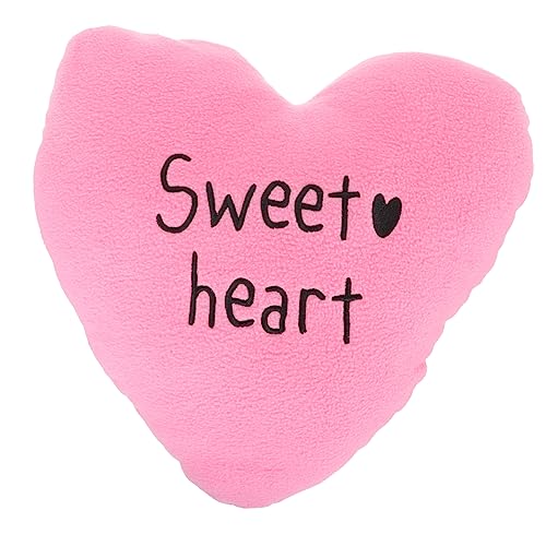 CIYODO Valentine Heart Pillow Throw Pillow Romantic Message Soft Decorative Pillow for Living Room Bedroom Present for Girlfriend