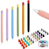 apple pencil 2018 skin Delgado y delgado: cada funda de silicona mide aproximadamente 0,35 mm de grosor, que es muy delgado y liviano, es cómodo de agarrar y no afecta la carga