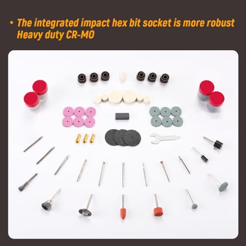 Hoteche 227-Piece Multifunctional Tool Accessory Set, Universal Accessories for Grinding Cutting, Drilling - Image 3