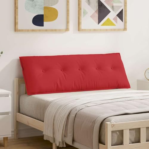 Coussin de dossier rouge déhoussable au rembourrage en polyester - 2