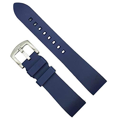 Correa de reloj de liberación rápida 20mm 24mm azul marino ajustable
