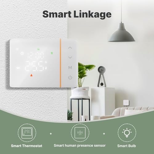Thermostat d’ambiance programmable au design blanc épuré et moderne - 3