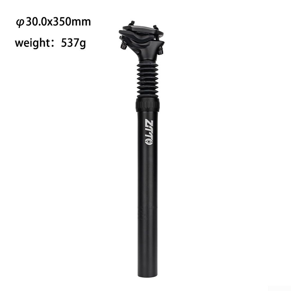 Tige de selle en alliage d'aluminium pour VTT | Tige d'amortisseur forgée 3D avec flotteur réglable | Longueur 350 mm/400 mm | Plusieurs tailles 25,4 à 33,9 mm