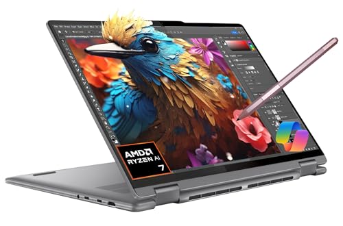 Lenovo Yoga 7 7i 2-in-1 Business Laptop (16' FHD+ Touchscreen, AMD Ryzen 7 7735U (Beat i7-1255U),...