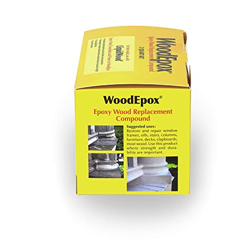 Image of Abatron WoodEpox Kit - 2 Quart - 2-Part Structural Epoxy Adhesive Filler - Wood Filler Putty