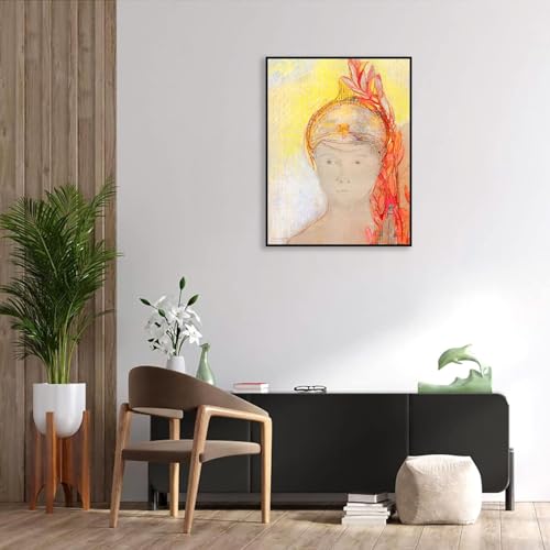 Impression sur Toile Tête de Minerve Odilon Redon pour Décoration Chambre - 2