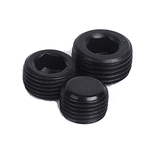 4pcs 1/8" NPT Alloy Steel Hex Socket Blanking Pipe Plug Screw/Oil Fuel