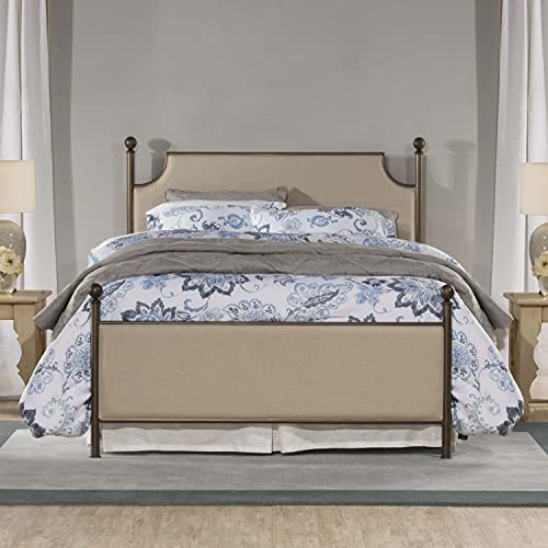 Hillsdale McArthur Queen Upholstered Bed, Bronze/Linen