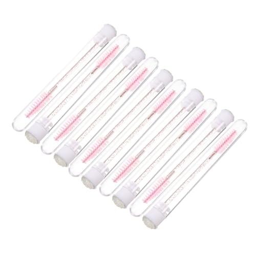 SOESFOUFU Eyelash Brush Empty Tube Lashes Applicator Tool 10pcs Natural Hair Makeup Brushes for Eyelashes and Eyebrows