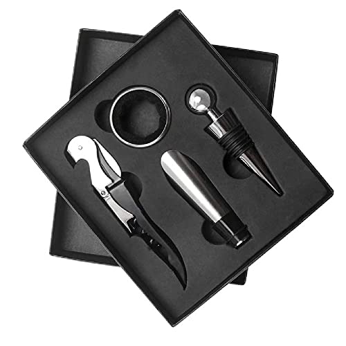 Consejos para Comprar Juegos básicos para producción de vino comprados en linea. 39 RD ROYAL COOK Set DE Vino Juego DE Accesorios para Vino SACACORCHOS TAPON Cortador VERTEDORES (SX312)