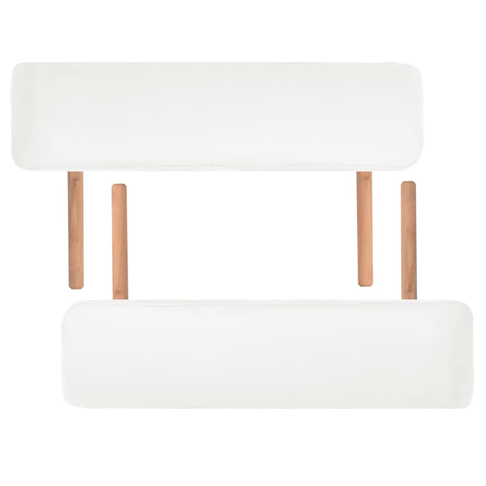 LAPOOH Lettino da Massaggio Pieghevole 2 Zone Spessore 10 cm Bianco,Salute e Bellezza,Cura della Persona,Massaggi e Relax,Poltrone da Massaggio(SPU:110150)