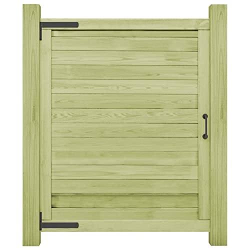 vidaXL Portail de Jardin 125x100 cm Arche Portillon Clôture Bois Pin Imprégné