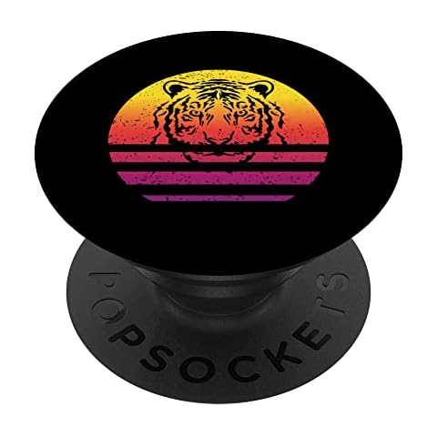 Tiger Retro Style Vintage PopSockets Swappable PopGrip Cover