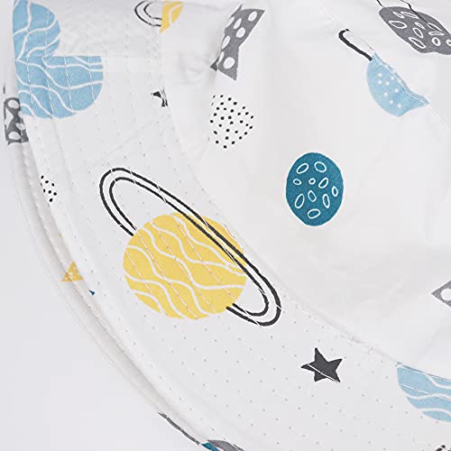 Taidor Kids Bucket Hat Print Cotton Beach Hat Summer Travel Sun Hats Planets #TOP3