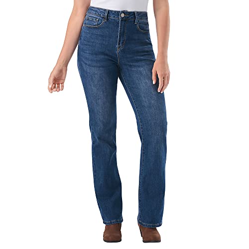 K. Jordan Women's High-Rise Stretch Denim Bootcut Jeans2