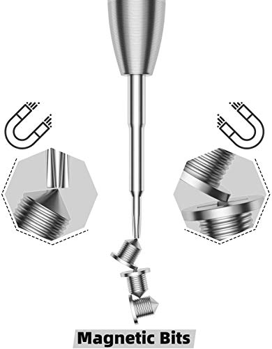 Y0 Tri wing Screwdriver, Tri Point Screwdriver 2.0mm for 3-pronged Screw, S2 High Alloy Steel Head, Magnetic Y Tip, Rotating Cap, Repair Tool for Switch/Samsung Galaxy Tab/Apple MacBook Pro