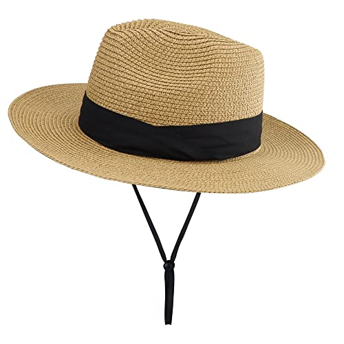 Boys Girls Youth Teens Wide Brim Floppy Sun Hat Straw Hat Fedora Beach Hat