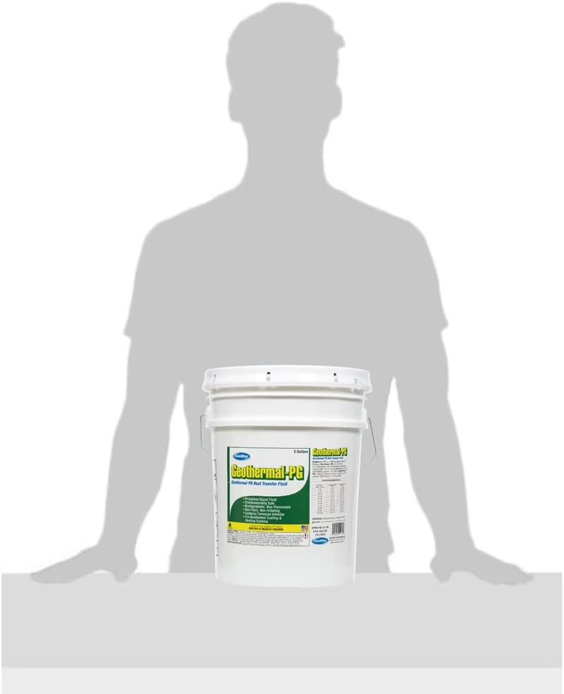 Comstar Geothermal - PG, Heat Transfer Fluid, Specially Formulated for Geothermal Systems, Super Concentrated Proplyene Glycol Formula, Made in USA, 5 Gallon (01-170)