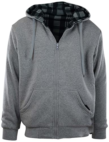 Image of ChoiceApparel Mens Full Zipper Fleece Basic Hoodie with Lining