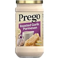 Prego Alfredo Pasta Sauce with Roasted Garlic and Parmesan Cheese, 14.5 oz Jar