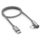 Connecteurs : prise USB-C droite vers prise USB-C coudée à 90° - Pour les chargeurs, alimentations, adaptateurs de voiture et appareils USB-C modernes