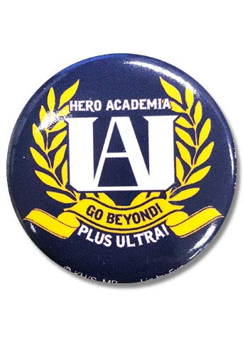 Chapa UA My Hero Academia para renovar pines viejos con un broche metálico que no se cae