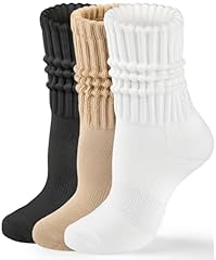 3 Pairs Black/White/Camel