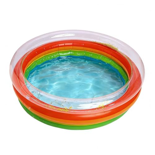 Vadeo infantil - Centro de juegos acuático inflable PVC con lentejuelas, para niños, jardín, entre amigos