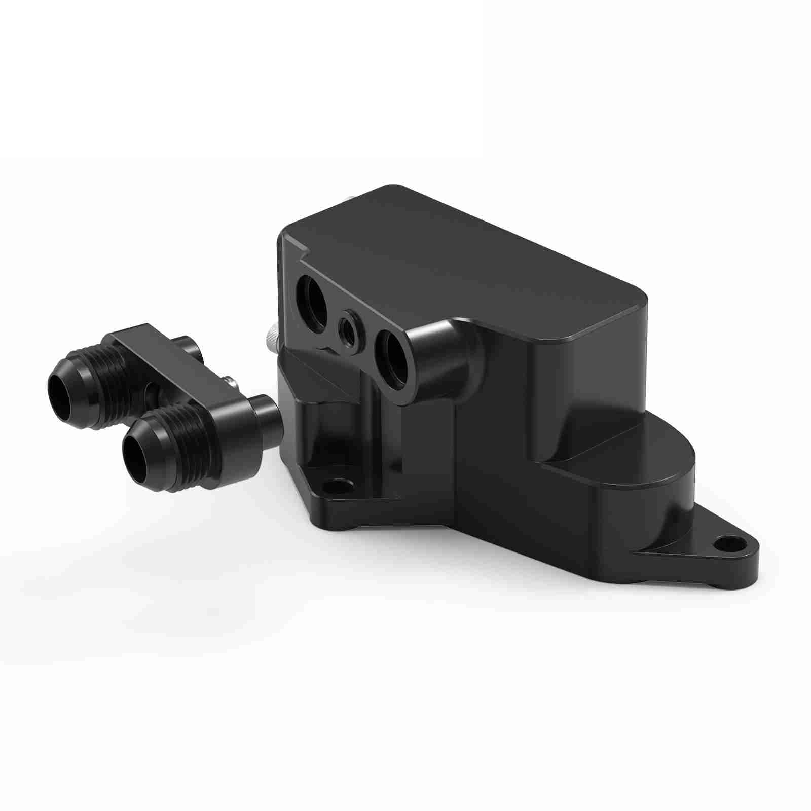 refrigerante Adaptador mejorado para la carcasa del termostato del enfriador de aceite compatible con BMW N54 N55 E90 E92 E93 E91 335i E82 E88 135i 1M X1 E84 35i