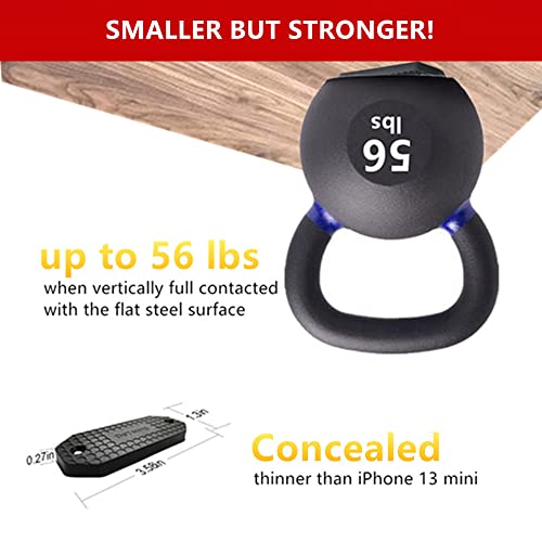 Deyoung Gun Magnet 56Lbs Rated Magnetic Gun Mount Holster, Anti Scratch Premium Rubber Coated Concealed Firearm Holder For Rifle Pistol Magazines In Vehicle Truck Car Wall And Desk (2) #TOP1