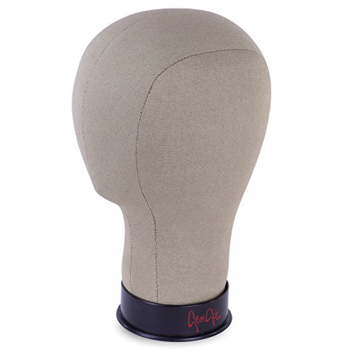 11.5" Tall Canvas Wig Head, cork filled (20"- 25") - (25" Circumference)