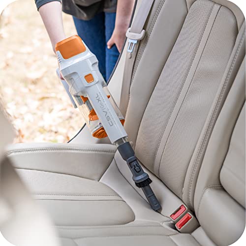 Kenmore DS4030 21.6V Cordless Stick Vacuum with EasyReach Wand, Lightweight Cleaner with 2-Speed Power Control, LED Headlight, Converts to Handheld for Hardwood Floors, Carpet & Pet Hair, Orange - image 6