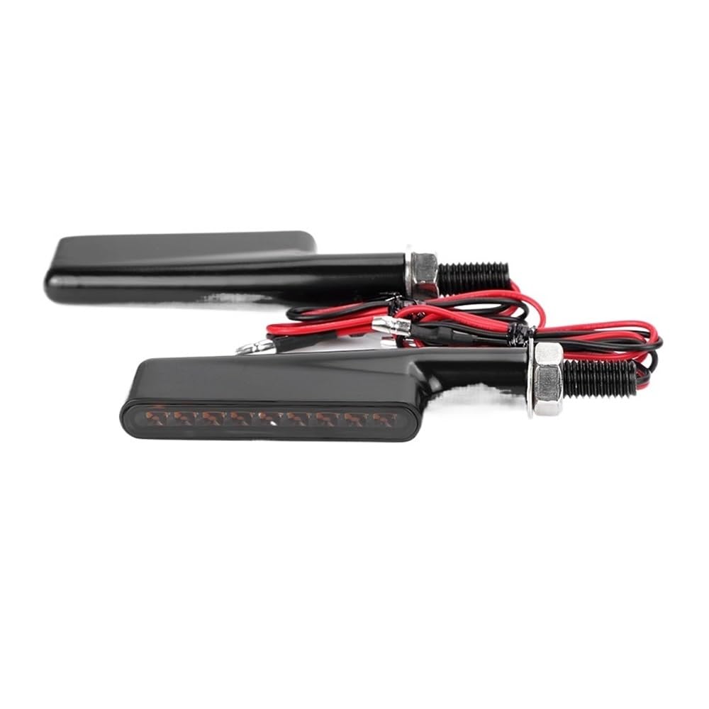 Indicateurs de Moto Clignotants De Moto À 9 LED, Lampes Indicateurs En Métal Ambre, Lampe De Signalisation Pour Moto Tout-terrain, Double Sport, Accessoires 12V