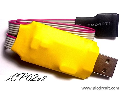 PICcircuit iCP02 - USB Microchip PIC Programmer (3.3V/5.0V, with ICSP & PICkit 2 SW)
