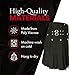 UT Kilts Deluxe Utility Kilt for Men, Adjustable Poly-Cotton Modern Kilt for Scottish Attire, with Elegant Studded Front Apron & 4 Pockets, 23