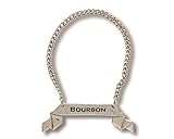 Vagabond House Pewter Classic BOURBON Decanter Tag / Liquor Bottle Label - Handcrafted Quality...