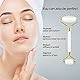 Jade Roller Set,GeeRic Gua Sha und Gesichtsroller Tool,natürlicher Grüner Jade Roller Massageroller, Gua sha Stein & Gesichtsroller,Verbesserung Von Feinen Linien und Ödemen