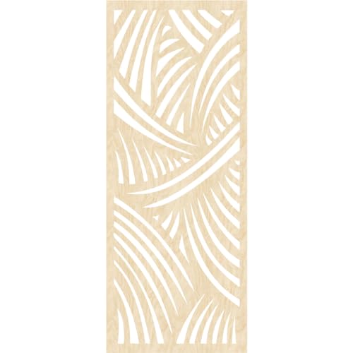 Image of 19 3 /8 inchW x 49 3 /8 inchH x 3 /8 inchT Chester Decorative Fretwork Wood Wall Panels, Birch