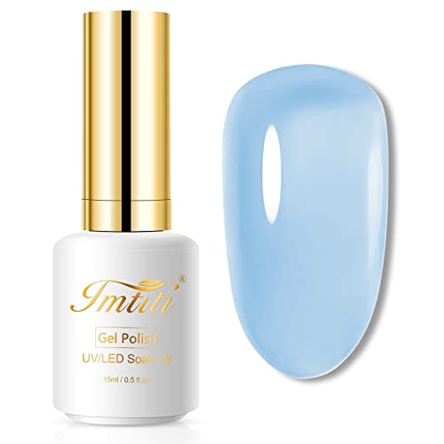 Gel de uñas color azul claro 0.5 Fl Oz IMT-E8-LBJ