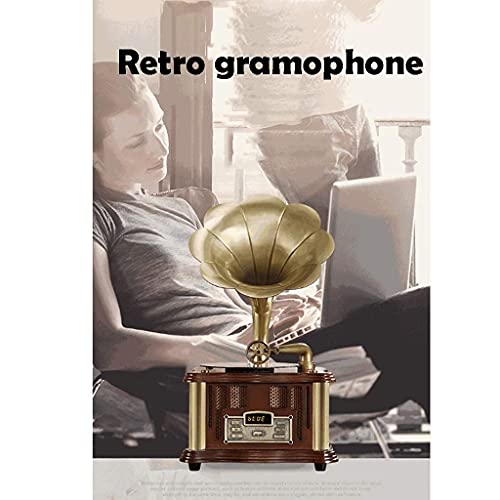 Haut-Parleur Bluetooth rétro, Gramophone à Platine Vinyle Vintage en Forme d’entrée auxiliaire, Lecteur USB, Double… - Les Beatles, Paul McCartney, John Lennon, RIngo Starr, George Harrison Haut-Parleur Bluetooth rétro, Gramophone à Platine Vinyle Vintage en Forme d'entrée auxiliaire, Lecteur USB, Double… – Image 5