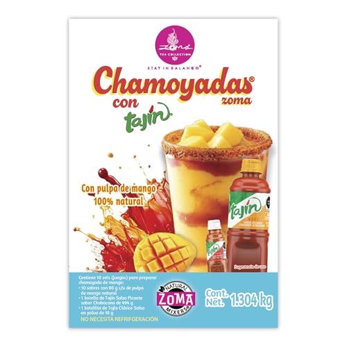 Zoma Tea Collection Chamoyada de Mango con Tajín, Kit para Preparar 10 Bebidas,...