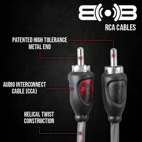 Image of Belva True 8 Gauge AWG Premium CCA Complete Amplifier Wiring Kit with OFC 2-Channel RCA Cable - BAK82BL Blue