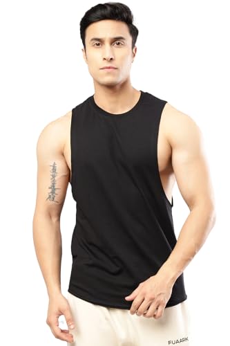 Image of FUAARK Men's Cotton Sleeveless Tank Tops Gym Vest for Mens